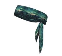 Sea Under The Aurora Borealis - Fascia per capelli sportiva, assorbe il sudore, unisex, adatta per viaggi all'aperto e vari sport.