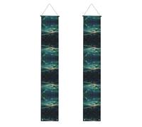 Sea under the Aurora Borealis Pattern graduato party banner - decorazione interna ed esterna,
