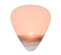 Sea Waves At Sunrise - Plettri per chitarra stampati, confezione da 12 plettri personalizzati per chitarra acustica, chitarra elettrica, inclusi 0,46 mm/0,71 mm/0,96 mm