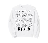 Sea You At The Beach Ocean Marine Life Creatures Vacanza Felpa