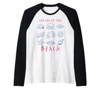 Sea You At The Beach Ocean Marine Life Creatures Vacanza Maglia con Maniche Raglan