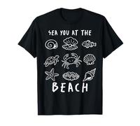 Sea You At The Beach Ocean Marine Life Creatures Vacanza Maglietta