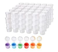 SEABABOO 20PCS Vasi di Vernice Vuoti Strisce di Vernice Vuote Mini Strisce di Vernice Vuote Mini Vasi per Pittura con Coperchi Barattoli di Vernice Mini pittura mini lattine di vernice