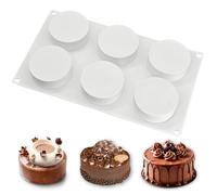 SEABABOO Stampo In Silicone A Forma Di Cilindro 6 Cavità Di L7 X H3 CM Stampi Cilindrico Per Cioccolatini In Silicone Antiaderente Dessert Cilindrico per Cioccolato Muffin Cupcakes Brownie