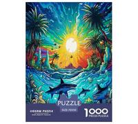 Seabed A School of Fish Jigsaw Puzzle Impossibili 1000Pcs Decorazione Per La Casa. Rilassamento E Intelligence Per Adulti E Ragazzi Da 14 Anni 70x50cm/1000pcs