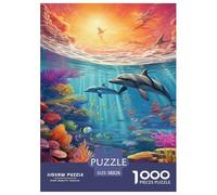 Seabed A School of Fish Jigsaw Puzzle Impossible 1000 Pezzi Decorazione Per La Casa. Rilassamento E Intelligence Per Adulti E Bambini Da 12 Anni 38x26cm/1000pcs