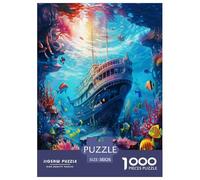 Seabed A School of Fish Jigsaw Puzzle Impossible 1000Pcs Animal Decorazione Per La Casa. Rilassamento E Intelligence Per Adulti E Ragazzi Da 14 Anni 38x26cm/1000pcs