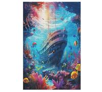Seabed A School of Fish Puzzle Adulto Bambini 1000 Pezzi - Giochi Bambini Per 12 Anni - Giochi In Educativi Puzzles in Legno Regalo Bambina E Bambino - 78×53cm