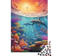 Seabed A School of Fish Puzzle Di 1000 Pezzi Puzzle in Legno Coral Reef Regali Festa Della Mamma Puzzle Natura Puzzle Adulti E Ragazzi Regalo Per Lui E Per Lei +14 Anni 1000pcs (75x50cm)