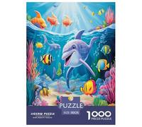 Seabed A School of Fish Puzzle Impossibili 1000 Pezzi Decorazione Per La Casa. Giochi Rilassamento E Intelligence Per Adulti E Bambini Da 12 Anni 38x26cm/1000pcs