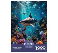 Seabed A School of Fish Puzzle Impossibili 1000Pcs Decorazione Per La Casa. Rilassamento E Intelligence Per Adulti E Ragazzi Da 14 Anni 38x26cm/1000pcs