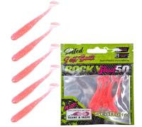 SEABUZZ Rocky Shad - Set di esche da pesca in gomma, 5 pezzi x 50 mm, per luccioperca e pesce persico
