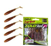 SEABUZZ Zulu Shad - Set di esche da pesca in gomma, 5 pezzi x 75 mm, per luccioperca, pesce persico