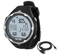 SEAC Action, Computer da Subacquea per Immersioni e Apnea, Dive Manager per PC/Mac, Allarmi di Sicurezza, Dive Log, Nero + USB