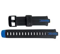 SEAC Action HR Cinturino di Ricambio per Computer da Subacquea e Apnea, Fibbia con Trattamento High Resistance, Nero/Blu HR