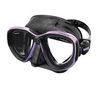 SEAC Afrodite, Maschera Subacquea a Volume Ridotto con Lenti Temperate 3 mm, Comfort Silicone Skirt, Fibbia 3D Regolabile, Compatibile con Lenti Ottiche Correttive (-1.0 a -6.0), Lilla/Nero, Asian Fit