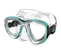 SEAC Afrodite, Maschera Subacquea a Volume Ridotto con Lenti Temperate 3 mm, Comfort Silicone Skirt, Fibbia 3D Regolabile, Compatibile con Lenti Ottiche Correttive (-1.0 a -6.0)