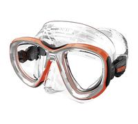 SEAC Afrodite, Maschera Subacquea a Volume Ridotto con Lenti Temperate 3 mm, Comfort Silicone Skirt, Fibbia 3D Regolabile, Compatibile con Lenti Ottiche Correttive (-1.0 a -6.0)