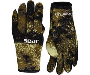 SEAC Anatomic Camo Gloves Guanti da Sub in Neoprene da 3.5 mm per Pesca Subacquea in Apnea in Colore Mimetico