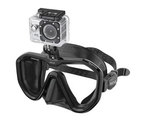 SEAC Appeal PRO - Maschera da Subacquea Made in Italy monolente con Attacco Universale per Action Cam Unisex Adulto