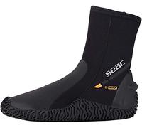 SEAC F1, Pinne da Subacquea Leggere 730 g per Alte Prestazioni in Immersione, Cinghiolo Regolabile Unisex Adulto, Nero, S/M