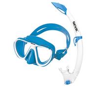 SEAC Bella Color Kit Maschera e Boccaglio Snorkeling Unisex Bambini Blu Chiaro Taglia Unica
