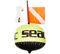 SEAC Boa Sferica Fluorescente di Segnalazione con Bandierina e Sagola 25 mt Unisex Adulto, Giallo, 57 cm