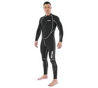 SEAC Carezza Man, Muta Lunga Monopezzo in Neoprene bifoderato da 2 mm, con Cerniera Anteriore e Protezioni in PU sulle Ginocchia Uomo, Nero, XL