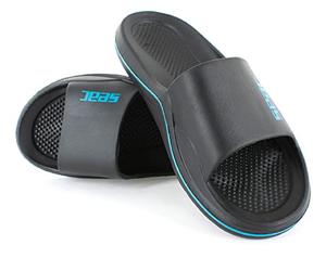 SEAC CAYA, Ciabatte A Fascia per Spiaggia E Piscina, Nero/Blu, 38