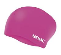 SEAC Chignon - Cuffia Nuoto in Silicone per Bambini - Ideale per Capelli Lunghi o Raccolti - Cuffia Piscina Morbida e Confortevole - Rosa, Nero, Bianco Unisex Bambini