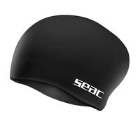 SEAC Chignon Junior Cuffia Nuoto in Silicone per Bambini - Ideale per Capelli Lunghi o Raccolti - Cuffia Piscina Morbida e Confortevole - Rosa, Nero, Bianco