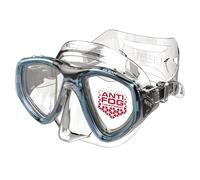 SEAC Clear - Maschera Subacquea Doppia Lente in Silicone | Maschera per Immersioni e Snorkeling Antifog Low Volume