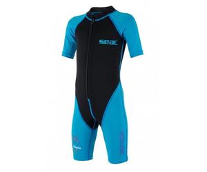 SEAC Dolphin, Muta Shorty in Neoprene da 1.5 mm e Lycra per il Nuoto, lo Snorkeling e il Gioco in Acqua Unisex Bambini