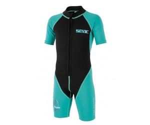 SEAC Dolphin, Muta Shorty in Neoprene da 1.5 mm e Lycra per il Nuoto, lo Snorkeling e il Gioco in Acqua Unisex Bambini