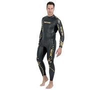 SEAC Energy Man 2 mm, Muta Elastica in Neoprene Liscio Smoothskin per Nuoto e Freediving Uomo, Nero