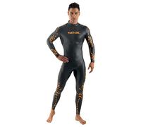 SEAC Energy Man 2 mm, Muta Elastica in Neoprene Liscio Smoothskin per Nuoto e Freediving Uomo, Nero, M