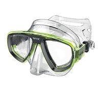 SEAC Extreme 50, Maschera da Subacquea e Pesca in Apnea con Lenti Ottiche Opzionali Unisex Adulto, Trasparente/Verde, Taglia Unica