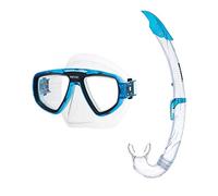 SEAC Extreme Kit Maschera per Lenti Graduate e Boccaglio Snorkeling Unisex Adulto Blu Taglia Unica