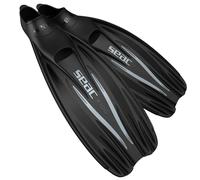 SEAC F 100 PRO, Pinne da Subacquea Leggera a Scarpetta Chiusa, per Immersioni e Snorkeling Unisex Adulto, Nero, 44/45 EU