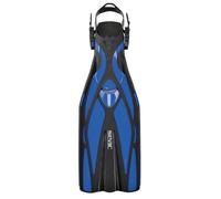 SEAC F1, Pinne da Subacquea Leggere 730 g per Alte Prestazioni in Immersione, Cinghiolo Regolabile Unisex Adulto, Blu, S/M