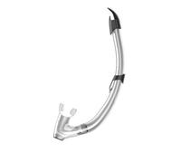 SEAC Fast WV, Snorkel con Top Anti-Splash e Valvola di Scarico Unisex Adulto, Trasparente/Nero, Standard