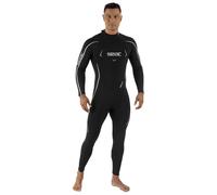 SEAC Feel-S Man 3mm - Muta da uomo in neoprene UltraStretch 3 mm, con cerniera posteriore YKK, cuciture Flatlock e ginocchiere rinforzate - Muta sub, snorkeling e freediving