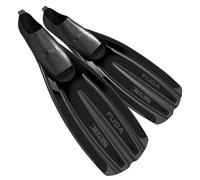 SEAC Fuga, Pinne da Subacquea per Immersioni e Apnea a Scarpetta Chiusa, Made in Italy Unisex Adulto, Nero, 38/39