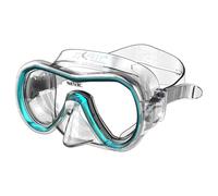 SEAC Giglio, Maschera Snorkeling e Immersione Subacquea Adulto Monolente, Taglia Regolare, Trasparente/Acquamarina