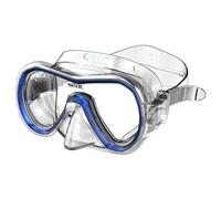 SEAC Giglio MD, Maschera Snorkeling e Immersione Subacquea Adulto Monolente, Taglia Piccola, Trasparente/Blu
