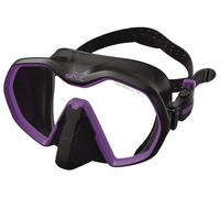 Seac Icona, maschera monolente Made in Italy per la subacquea realizzata con tecnologia frameless e facciale sovrastampato,nero/violet, standard