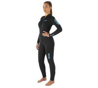 SEAC Liberty Long Lady 3 mm - Muta Umida Monopezzo Donna senza Cappuccio - Neoprene Resistente con Rinforzi Supratex su Ginocchia, Spalle e Fondo Schiena - Cerniera Frontale e alle caviglie, M