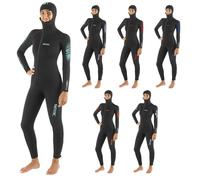 SEAC Liberty Long Lady 5 e 7 mm - Muta Umida Monopezzo da Donna con Cappuccio Integrato - Neoprene Resistente con Rinforzi Supratex su Ginocchia, Spalle e Fondo Schiena - Taglie a Colori