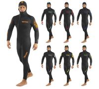 SEAC Liberty Long Man - Muta Umida Monopezzo da Uomo da 7 e 5 mm con Cappuccio Integrato - Neoprene Resistente con Rinforzi Supratex su Ginocchia, Spalle e Fondo Schiena - Taglie a Colori