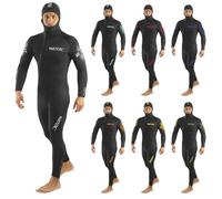SEAC Liberty Long Man - Muta Umida Monopezzo da Uomo da 7 e 5 mm con Cappuccio Integrato - Neoprene Resistente con Rinforzi Supratex su Ginocchia, Spalle e Fondo Schiena - Taglie a Colori